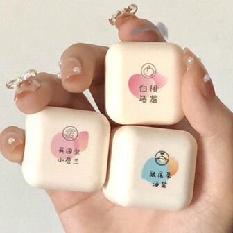 1入裝英國梨和小蒼蘭固體香水，男女適用，持久芬芳，日常使用