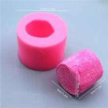 1 件装棉花糖挤压硅胶模具，DIY 装饰模具，适用于石膏、树脂、假食物、粘土，颜色随机 - 彩色 - 查看 9