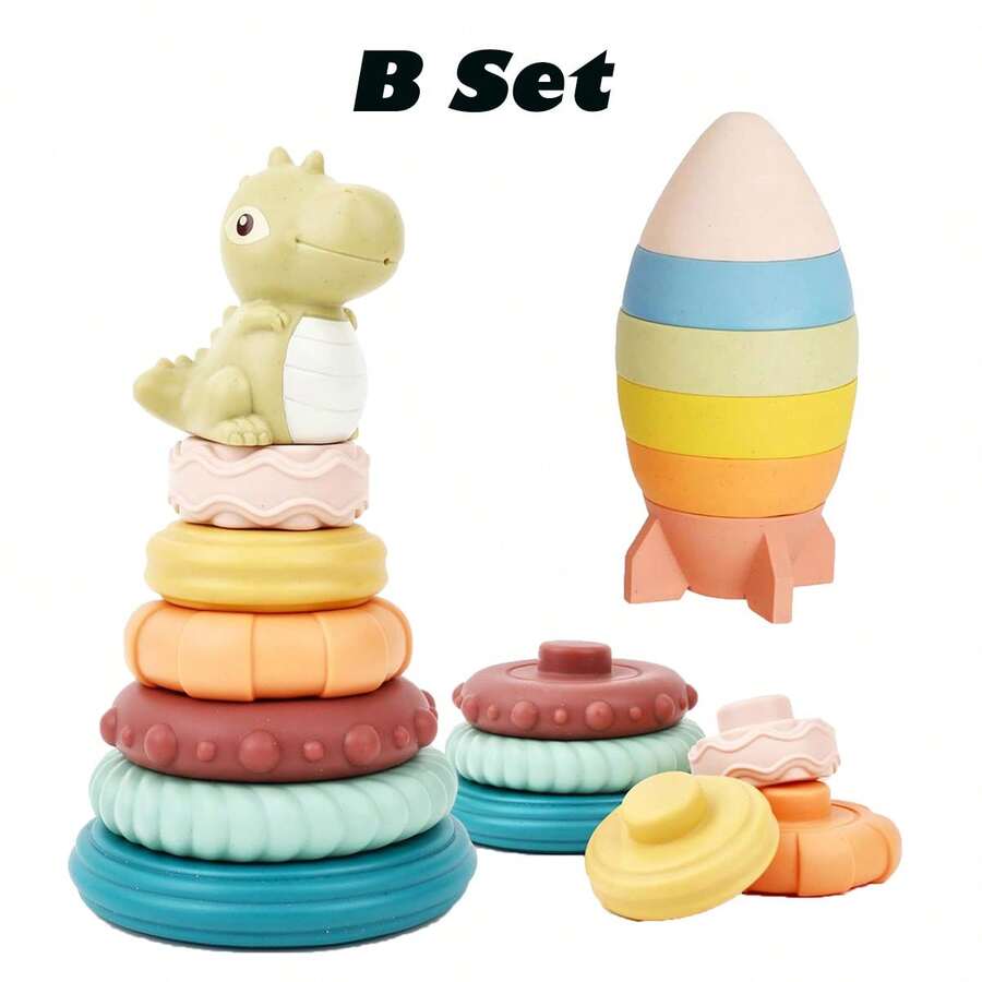 Educational Toy, Shape Sorter And Stacking Toy, Stacking Tower Toy For