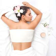 1 Stück wiederverwendbare weiche und saugfähige Rizinusöl Wickelpackung für die Taille, zur Entspannung