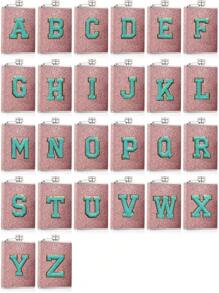 8oz Hip Portable Pocket Hip Flask Outdoor Barbecue Travel Stainless Steel Flask Whiskey Drink Alcohol Flasks Embroidery Labeling 26 Letters Steel Hip Flask Flagon - Pink - View 9