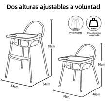 Silla Alta Periquera Para Bebé Asiento Entrenador Infantil Portátil - Blanco - Ver 5
