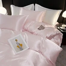 Juego de ropa de cama de 3 piezas con funda nórdica lavada con estilo, suave y cómoda. Fresca pero no fría, de seda suave, adecuada para dormir sin ropa. 1 * Funda nórdica + 2 * Fundas de almohada, sin relleno, transpirable, lavable a máquina. Apropiada para el dormitorio principal, la habitación de invitados, el dormitorio, en todas las estaciones