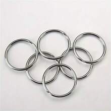 50-500pcs/Set 20mm Key Ring Open Jump Rings Connector Metal Split Rings For Keychain Pendant Jewelry Finding Making Charm Crafting