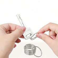 50-500pcs/Set 20mm Key Ring Open Jump Rings Connector Metal Split Rings For Keychain Pendant Jewelry Finding Making Charm Crafting