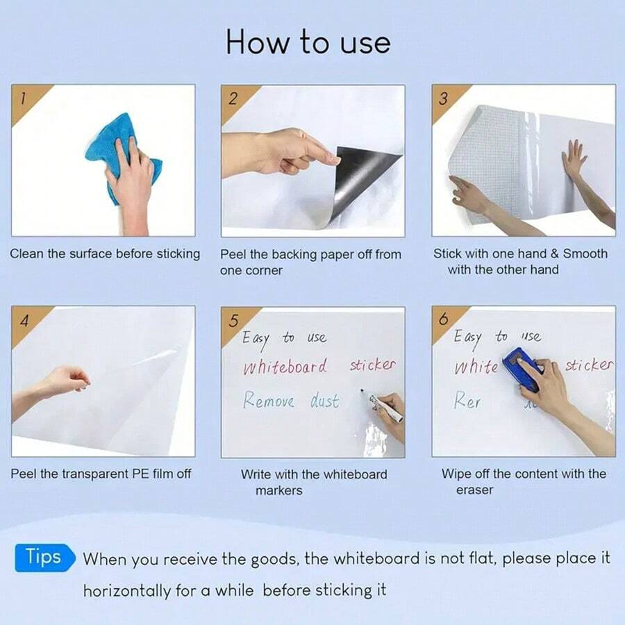 Whiteboard For Wall, 18*24in SelfAdhesive Contact Paper