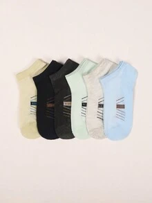 20 Đôi Ngẫu Nhiên Nam Xuân Hè Mới Chặn Màu Lưới Mỏng Thường Ngày Và Đa Năng Thoáng Khí Thuyền Tất - Nhiều màu - Xem 8