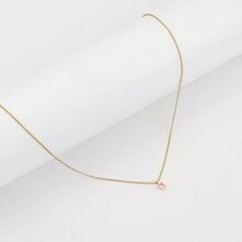 1 colgante de cristal colorido y clásico en collar de cadena de acero inoxidable para mujeres - collar - Ver 2