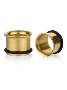 1 paio di espansori di orecchio in acciaio inossidabile alla moda di stile punk e bohémien con galvanoplastica, adatto per uomini e donne con dimensioni di perforazione comprese tra 2 mm e 20 mm. Si tratta di un accessorio per l"abbigliamento quotidiano, lavorativo e per le feste.