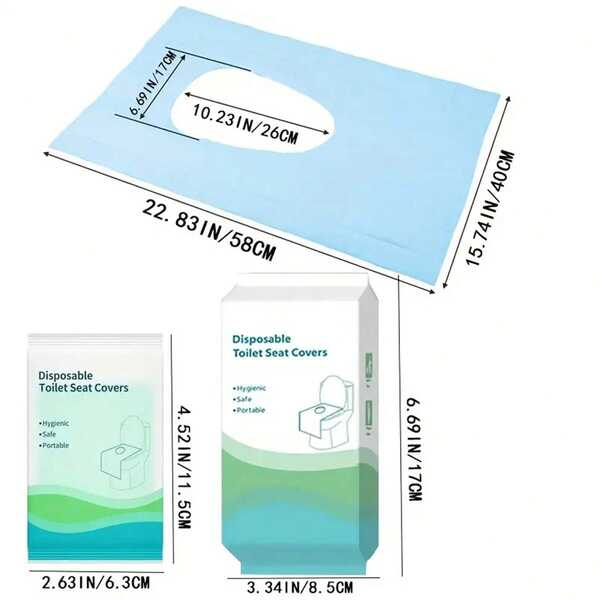 10/20 Disposable Toilet Seat Covers, Can Be Pasted And Not Easily Slip Off, Used During Postpartum Period For Postpartum Women. Toilet Seat Covers, Waterproof Basin Covers, Public Bathroom Protection, Airplane Travel Accessories, Road Travel, Camping Travel Essentials Travel Must Haves Beach Vacation Summer Holiday School Accessories Back To School Supplies Stuff