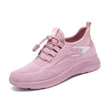 Zapatos De Tenis Transpirables Casuales Para Mujer - Rosa - Ver 1