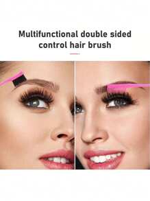 Juego de 4 piezas: regadera, peine para dar volumen, peine de cola de rata, cepillo para el borde y la parte posterior del cabello (negro)/(rosa)/(morado) - Cuidado corporal para viajes, al aire libre, deportes, oficina, escuela, sujetadores de pelo, accesorios para el cabello - Regalo de San Valentín para novio, novia, mujeres, cumpleaños