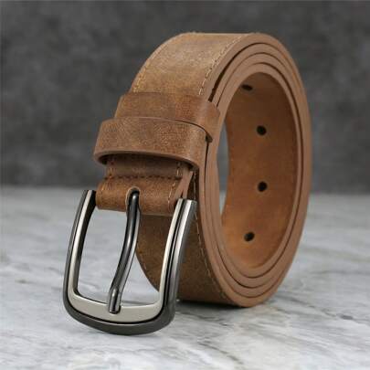 1pc Men Alloy Splicing Needle Buckle S Trousers Casual Pants Simple And Versatile Belt, Ideal Gift For Teenagers And College Students Halloween Summer, School Fall, Autumn, Halloween Autumn-Winter Accessories,Suitable For Teens, Youth,Men,Casual, Outdoor, Athletic, Vacation, Graduation Gifts, Birthday, Daily Wear