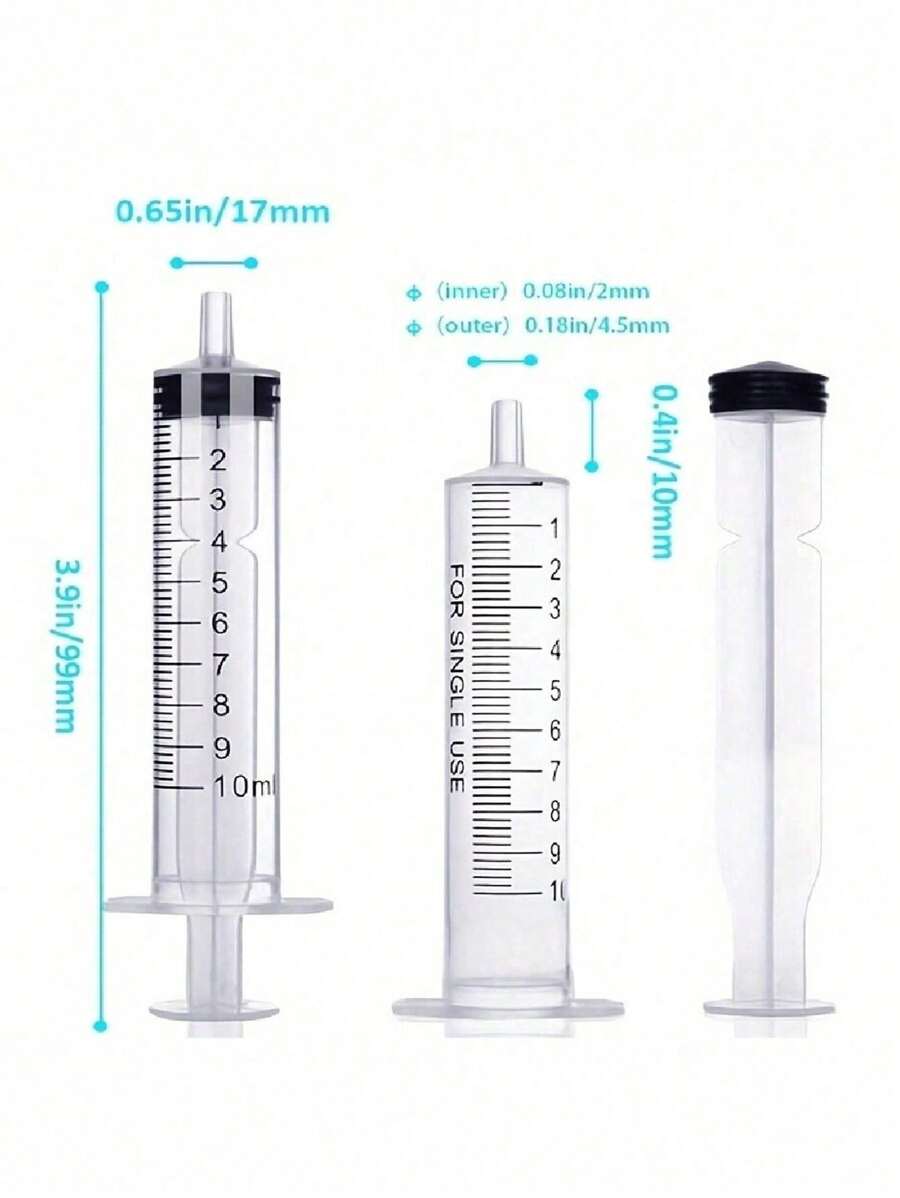 5 Syringe Feeding Tools For 5ml/10mlcc Pets Small Port Volume Plastic ...