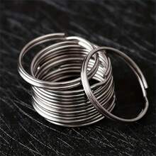 50-500pcs/Set 20mm Key Ring Open Jump Rings Connector Metal Split Rings For Keychain Pendant Jewelry Finding Making Charm Crafting