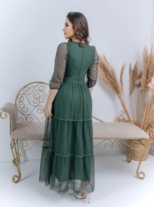 Women Dresses - Verde militar - Ver 4
