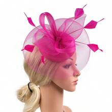 Nữ Fascinator Derby Nón Lưới, Nữ Cưới Cocktail Tiệc Trà Mũ Da Bò Mũ Da Bò - Nhiều màu - Xem 1