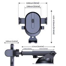 TOPK Car Phone Holder Mount For Dashboard, Upgraded Handsfree Cell Phone Stand Holder For Car Dashboard, Compatible With Most Cell Phones - Black - View 9