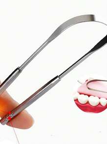 Raspador De Aço Inoxidável- Higiene Oral
