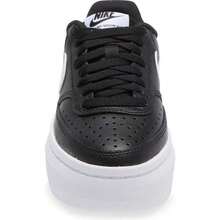 Nike Court Vision Alta Platform Sneaker - Black/ Black/ White - View 5