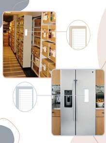 Libreta magnética aleatoria para refrigerador, 50 hojas, bloc de notas magnético de lista de compras, memo de lista de tareas magnéticas.