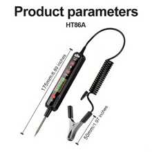 Stylo testeur de tension automatique - Rétro-éclairage numérique et maintien des données - Sonde de diagnostic de défaut de circuit de voiture