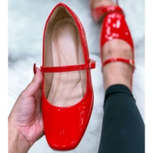 Women Pumps - 紅色清漆 - 查看 5