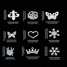 3pcs/Box Metal Ultra-Thin Diamond Tooth Sticker, Design With Spiders, Roses And Hollow Sheets, Unisex Hip-Hop Dental Grills For Music Festivals And Party Decorations - Silver - View 4