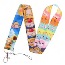 pocket monsters 1 件全新掛繩鑰匙帶,可愛種子約翰尼海龜伸手鴨證件夾新穎時尚掛繩鑰匙鏈徽章夾 Id 信用卡通行證掛繩 - 彩色 - 查看 13
