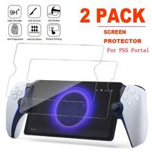 2Pcs 9H Tempered Glass For PlayStation Portal Anti-Fingerprint Bubble Round Edge Screen Protector 0.3mm Film For PS Portal