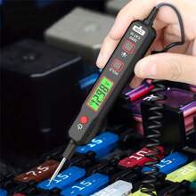 Stylo testeur de tension automatique - Rétro-éclairage numérique et maintien des données - Sonde de diagnostic de défaut de circuit de voiture