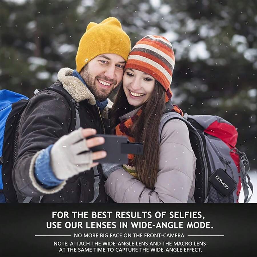 Upgrade Optical Design 2 In 1 Phone Lens Kit Compatible With Iphone