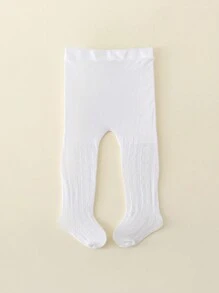 1 Stück Baby Mädchen süße Herzen Jacquard Strumpfhose, einfache dehnbare Unterziehstrumpfhose geeignet für Outdoor-Aktivitäten im Sommer