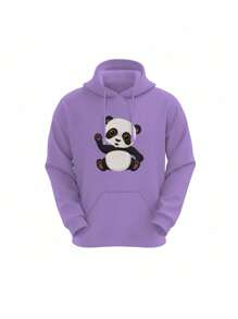 Conjunto Infantil Moletom Panda Fofo Blusa + Calça Casual