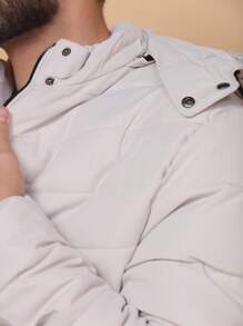 Men Winter Coats - Beige - View 5