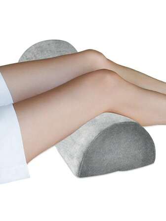 HMQ beauty 1pc Semicircle Beauty Salon Leg Pillow Rest Pad Neck Pillow Memory Foam Contour Orthopedic Washable Pillowcase Ergonomic Side Sleeper