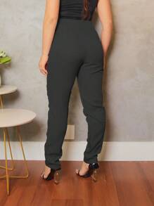 Women Pants - 黑色 - 查看 2