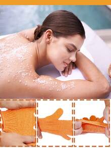 Găng tay tắm 4 cái/1 chiếc, Găng tay tắm tẩy tế bào chết, Găng tay tắm tẩy tế bào chết hai mặt Làm sạch sâu da chết - Tẩy tế bào chết, chà, bàn chải làm sạch, Có thể tái sử dụng - Để thủy trị liệu, mát xa và tẩy tế bào chết toàn thân, Phụ kiện tắm, Găng tay làm sạch cơ thể, Dụng cụ làm sạch cơ thể - Nhiều màu - Xem 8