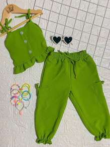 Young Girls Sets - 綠色 - 查看 1