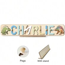 Rompecabezas con nombre personalizado, regalo personalizado, regalo de cumpleaños, rompecabezas de madera, juguete de rompecabezas de madera personalizado, juguete de rompecabezas 3D de alfabeto, adornos de rompecabezas de madera personalizado, juguetes para bebés, accesorios navideños, juguetes preescolares, juguetes para niños, rompecabezas con nombre personalizado, regalos ideales para él, ella, familia, amigos, niños para bodas, otoño/invierno, para el día de la inauguración del hogar, dormitorio/sala de estar, para el día del niño - Multicolor - Ver 24