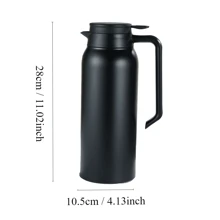 1 bình pha cà phê chân không bằng thép không gỉ 1500ML/52oz, bình thủy nhiệt gia dụng dung tích lớn có nút đậy, ấm đun nước chân không, quay lại trường học - Nhiều màu - Xem 2