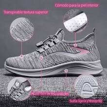 Zapatos De Tenis Transpirables Casuales Para Mujer - Rosa - Ver 7