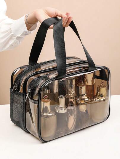 1PC Storage Bag Makeup Travel Bag Make Up Brush Bag Toiletry Bag Transparent Makeup Bag Made Of PVC Material, Hand-Held Toiletry Bag, Cosmetic Storage Bag, Beach Bag, Essential For Traveling Makeup Travel Toiletry Organizer Clear Essentials Gifts Storage Zipper Accessories Nail Bag, Bags, Makeup Bag, Travel, Make Up Bag, Storage, Makeup Organizer, Toiletry Bag, Desk Organiser, Make Up Bag, Travel, Makeup Pouch, Bag, Make Up Pouch, Travel Essentials, Makeup Bags, Travel Essential, Small Makeup Bag,Makeup Pouch,Cosmetic Bag,Travel Essential,Large Capacity,Large Makeup Bag,Christmas Gifts,Pouch,Travel,Gifts For Women Travel Essential,Pouch,Clutch / Small Handbag, Makeup Organizer,Makeup Organize,Pouch,Brush Holder,Mini Pouch,Large Capacity Pouch,Gifts For Women,Christmas Gifts,Gift Ideas For Women