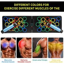 24 In1 Multifunctional Push Up Board Foldable Portable For Home Exercise, Various Combinations Of Targeted Muscle Training - Black - View 4