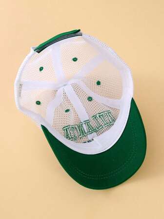 1st sommar unisex barn basebollkeps Letter Design Fashionabla nätkeps