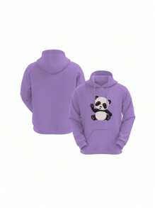 Conjunto Infantil Moletom Panda Fofo Blusa + Calça Casual