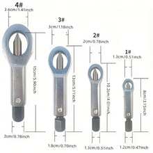 1 Bộ tách đai ốc bằng kim loại, Dụng cụ bẻ đai ốc bằng tay, Dụng cụ tháo đai ốc để sửa chữa ô tô - bạc - Xem 6