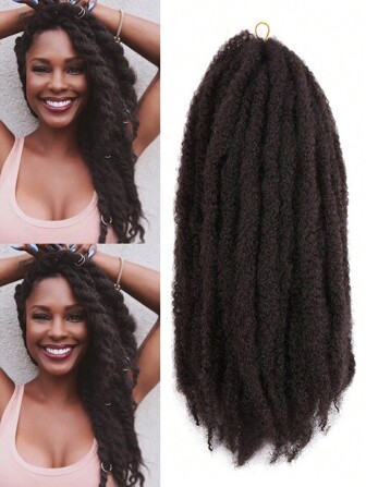 amir hair Marley Twist Braiding Hair 18 Inch Marley Twist Hair Long  Twist Hair Afro Kinky Curly Twist Crochet Hair Synthetic Marley Hair Extensions ﻿