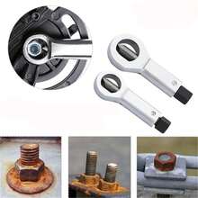 1 Bộ tách đai ốc bằng kim loại, Dụng cụ bẻ đai ốc bằng tay, Dụng cụ tháo đai ốc để sửa chữa ô tô - bạc - Xem 11