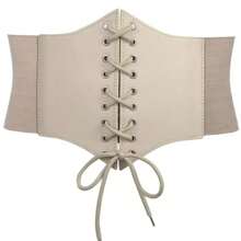 1pc Wide Waist Belt For Women, Black Corset Made Of PU Material, Elastic And Adjustable, Can Be Used As Chest Binder Or Waistband, Plus Size Halloween Waist Trainer Accessories For Ladies For Dress Western Cowboy Cowgirl Country Wear Vintage Black Belt Women Corset Belt For Dress, Waist Trainer Waist-Shaping For Waist Slimming And Tummy Control - Multicolor - View 26